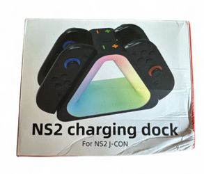 NS2 Charging Dock Station for NS2 J-CON Controllers with LED Light Type-C