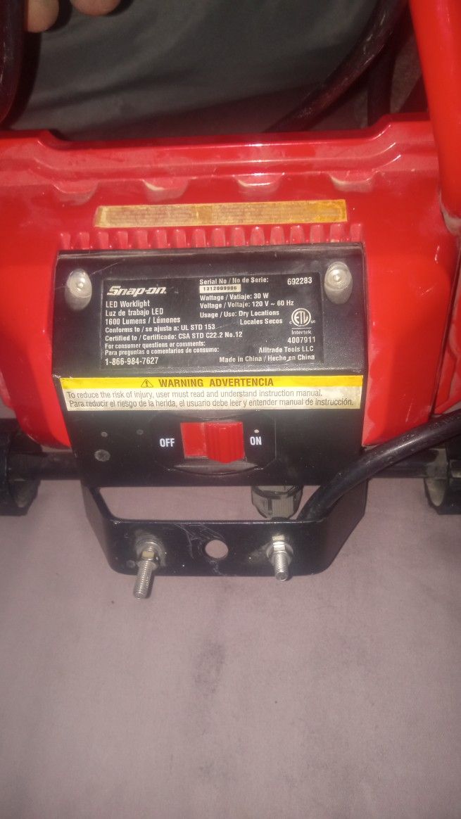 Snap On Shop Light