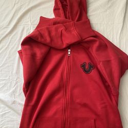 True Religion Red Zip Up