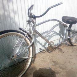 26" Chrome Stretch Beach Cruiser