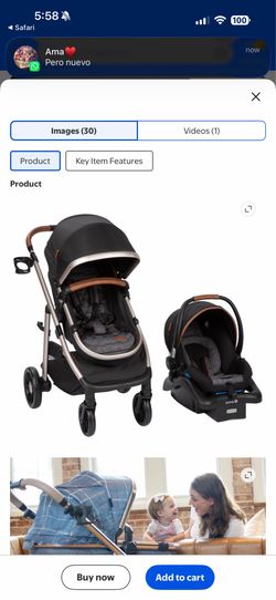 Monbebe 6-1 modular infant $ toddler travel system stroller