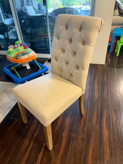 2 Tufted Upholstered Dining Chair
