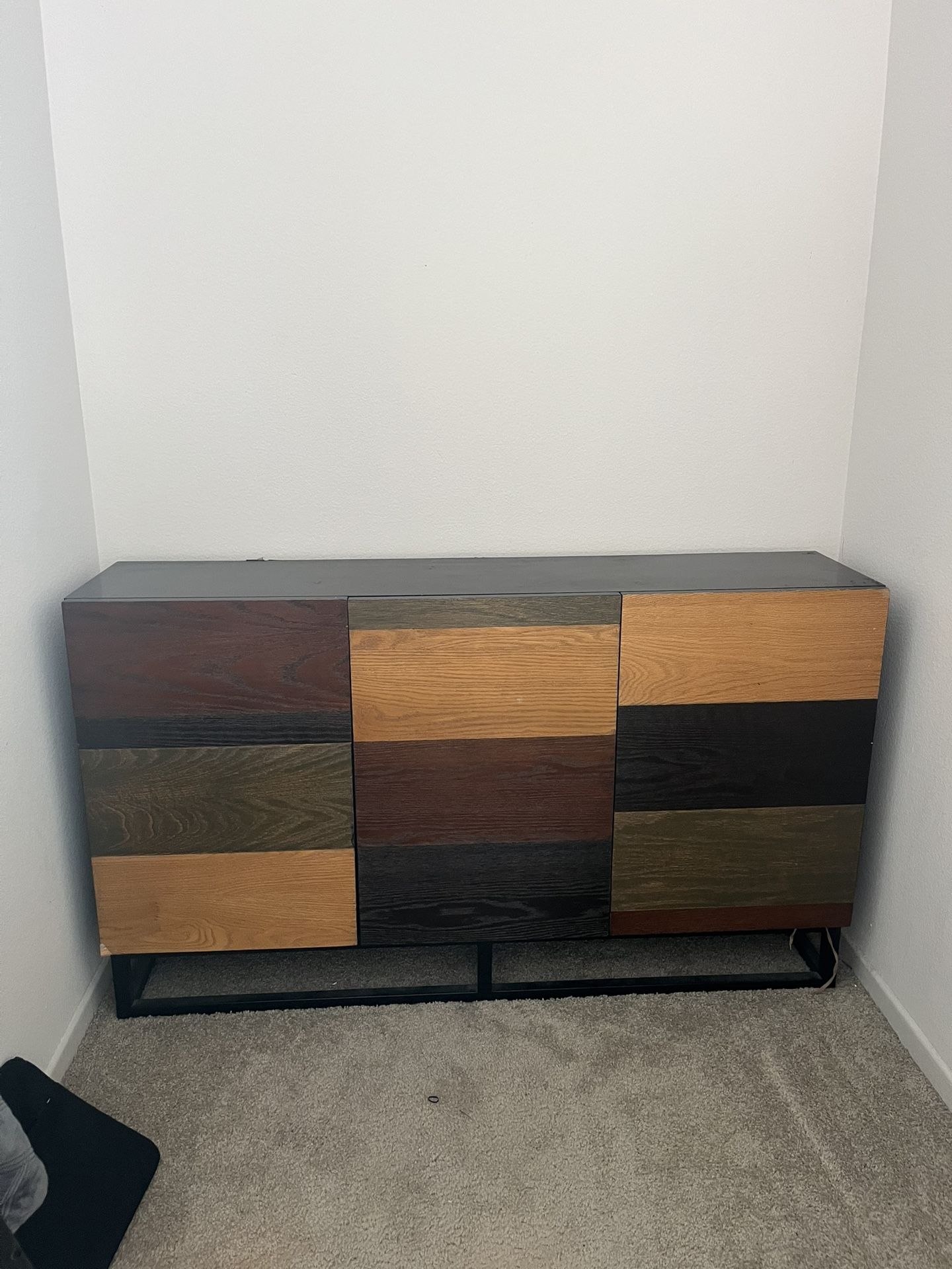 Wooden Table With Cabinet