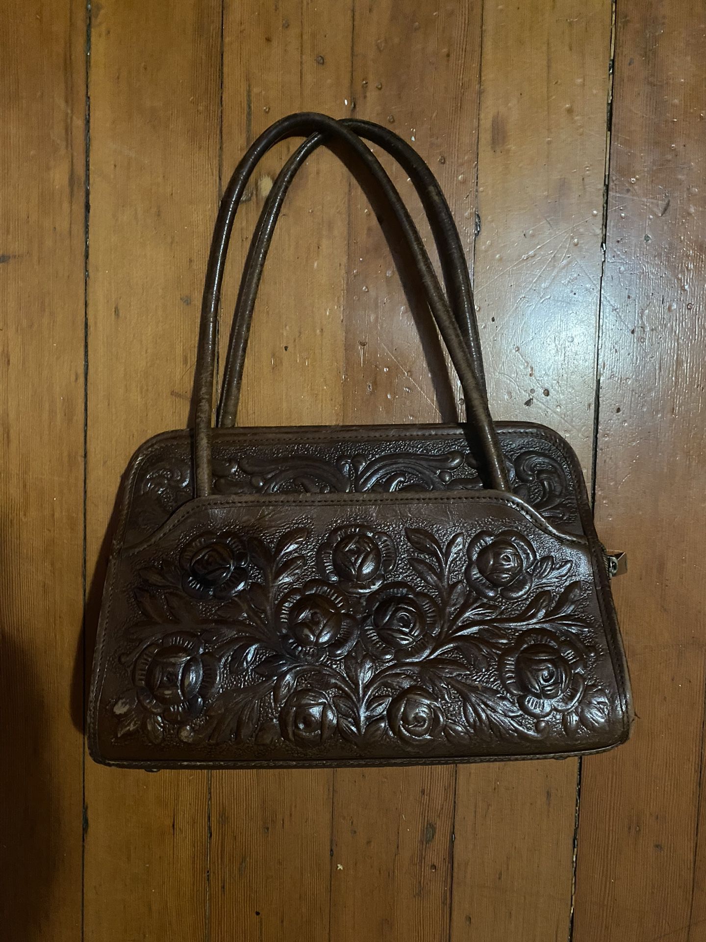 Vintage Tooled Leather Purse
