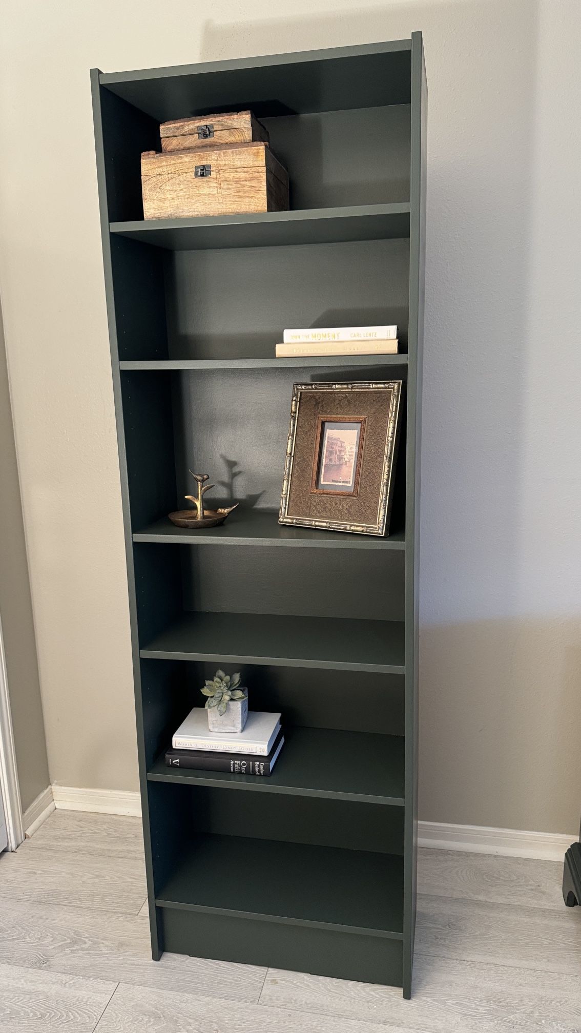 6 Ft Tall Green Bookshelf