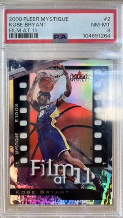 2000 Fleer Mystique Kobe Bryant Film At 11 PSA 8