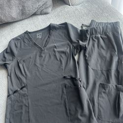 3 Sets Of Black Scrubs  Hanes 