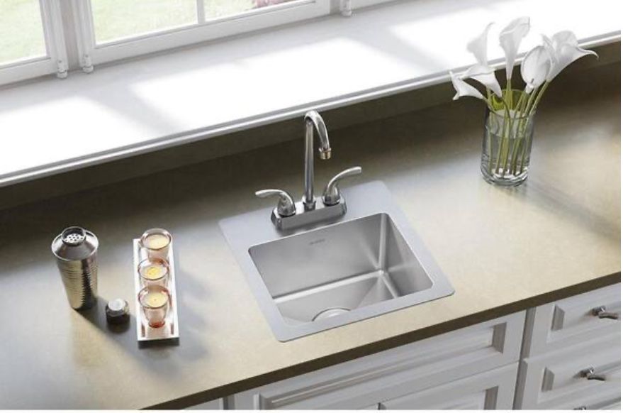 15” Single Stainless Steel Sink