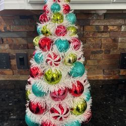 Christmas Bulb Ornament Tree