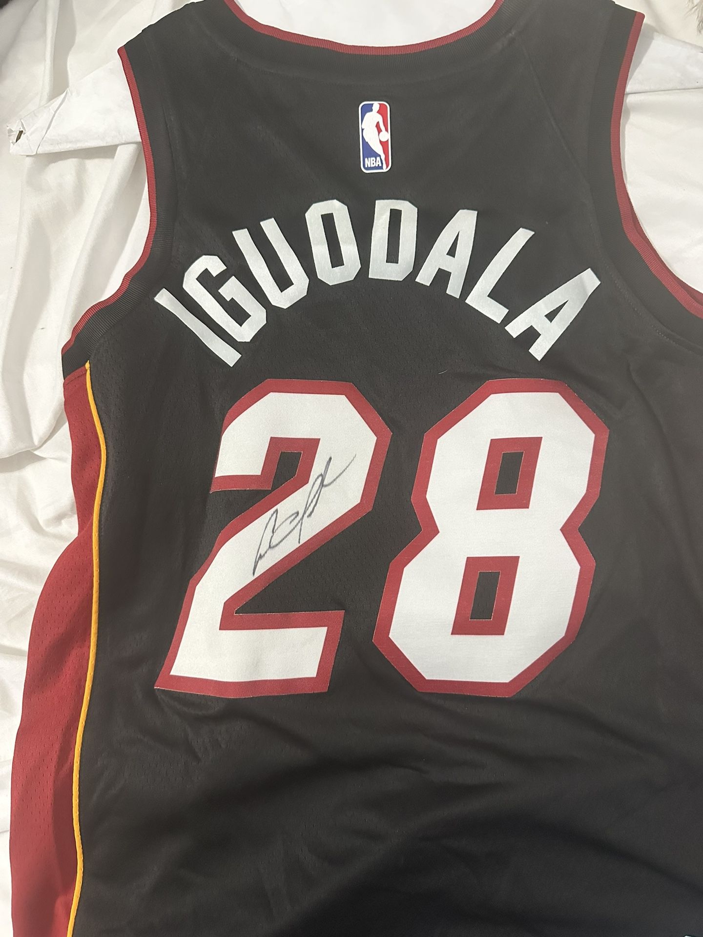 Signed Andre Iguodala Heat Jersey