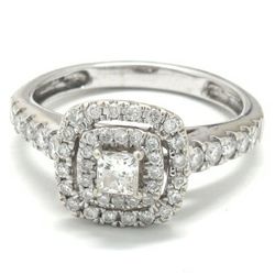 Ladies Diamond/14K White Gold Engagement Ring