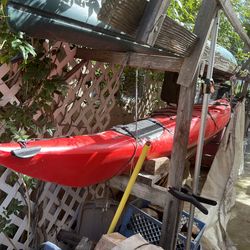 2 kayaks, roof rack & trolling motor