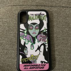 iPhone X/XS case (Used- minor scrapes and chips). Disney - Maleficent