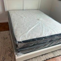 New Queen Size Bed Frame With Mattress New Bedroom Furniture Bed Set 