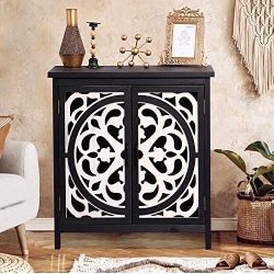 New Black Accent Storage Cabinet