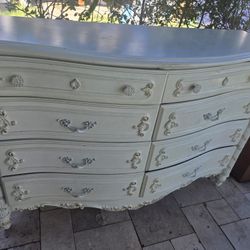 Antique White Dresser 
