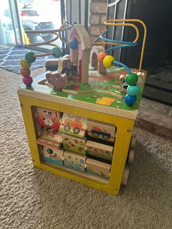 Big Wooden Activity Cube