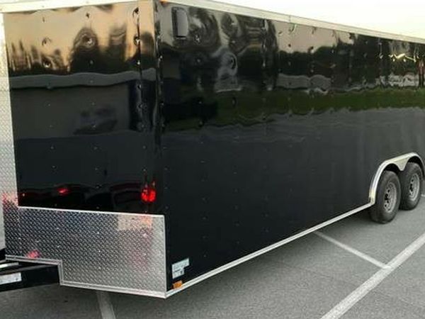 ENCLOSED VNOSE TRAILER NEW 8.5X24FT ATV CAR HAULER UTV MOVING STORAGE