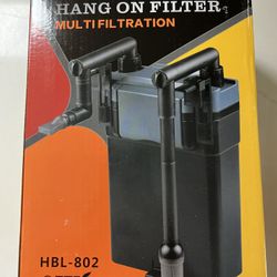 Hang On Back Aquarium Filter 20g