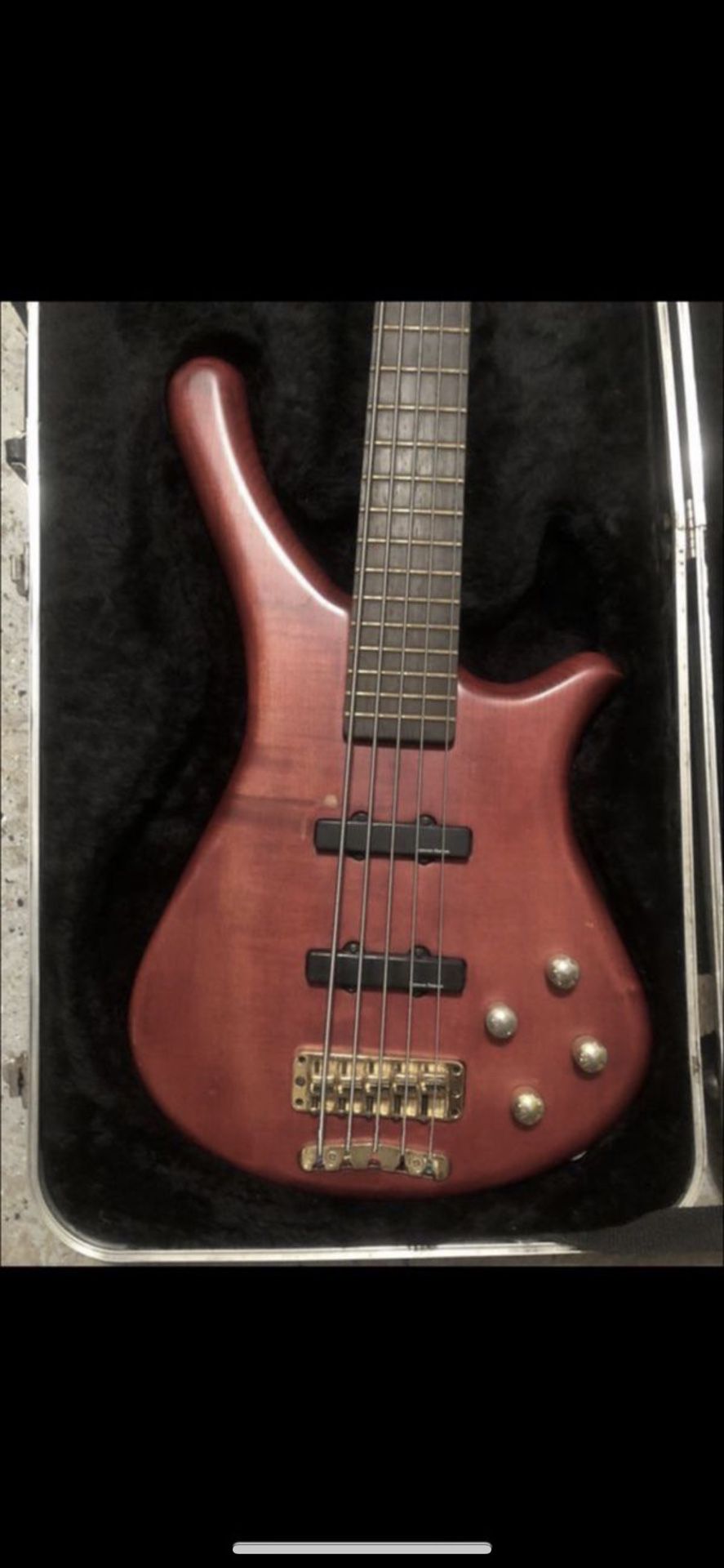 Warwick fortress 5 string bass guitar for sale