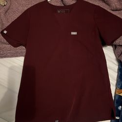 Figs Burgundy Scrubs