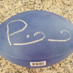 Autographed Patrick Mahomes Franklin football