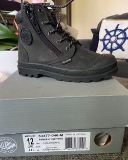 Kids Palladium Boots Size 12