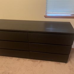 IKEA Malm Dresser Brown-Black