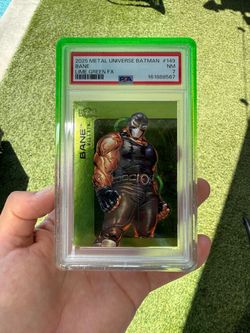 2025 Metal Universe Batman Bane #149 Lime Green FX PSA 7
