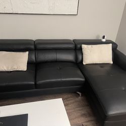 Black Leather Couch