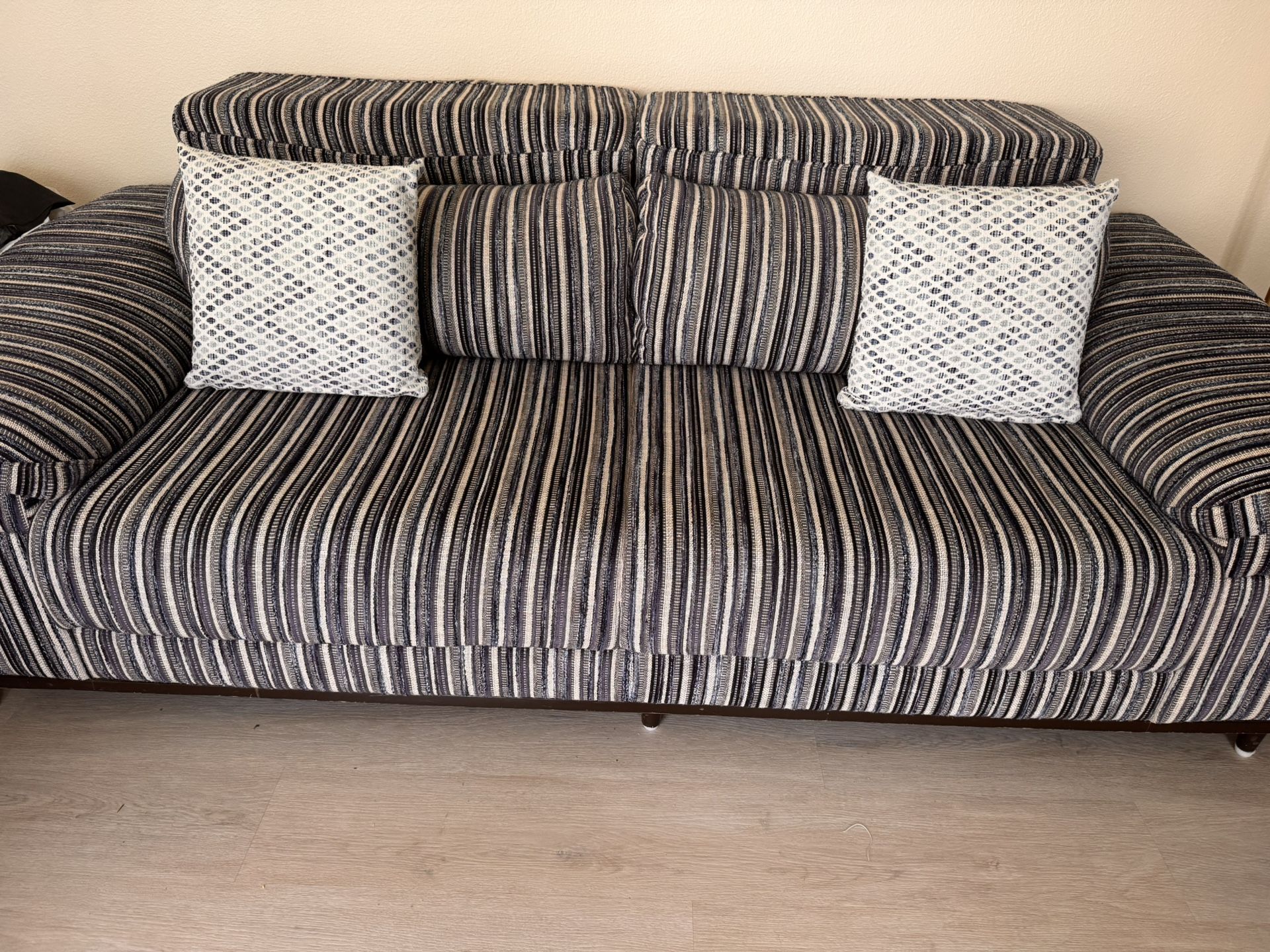 Custom Made Sofa ( 3+ 2) With Cushions 