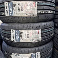205/55/16 KUMHO SOLUS TA31  (4 TIRES NEW) INCLUDED INSTALLATION AND BALANCING 