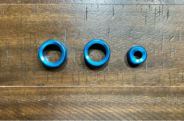 BMW X5 X6 E70 E71 Air Conditioning & Audio Knobs (Circle Blue Trim Accessories)
