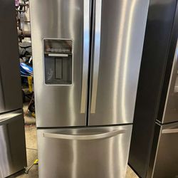 Refrigerator Whirlpool 3 Door French Door 💥 Water Dispenser Used Good Condition 