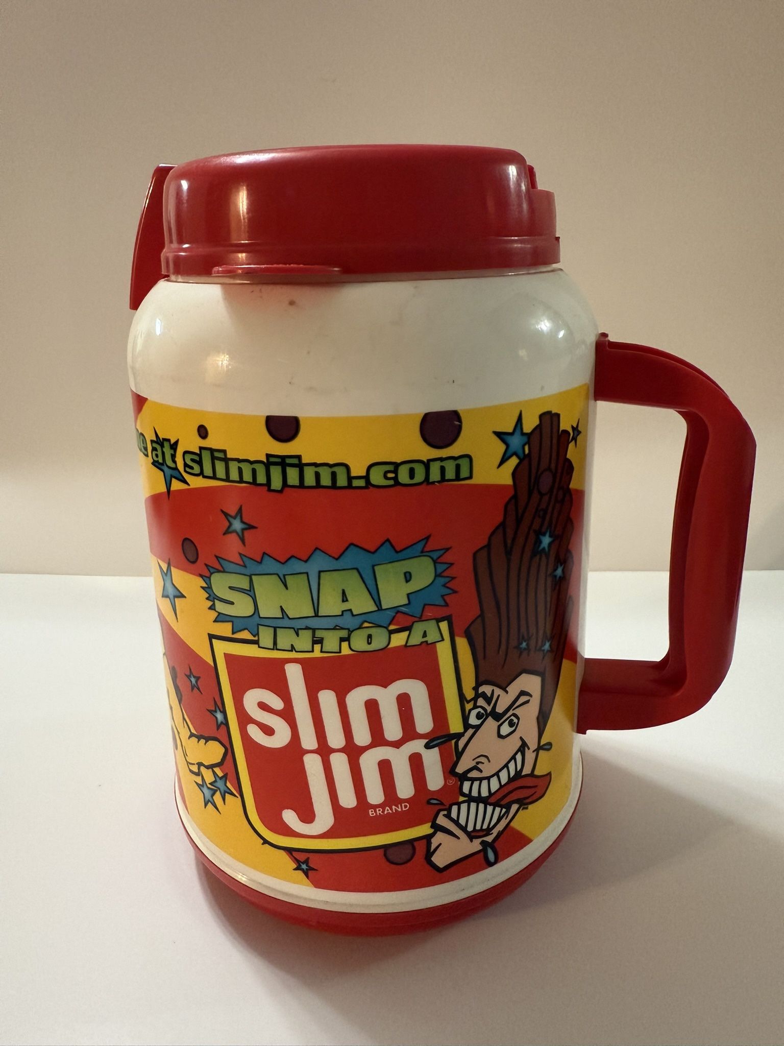Vintage Slim Jim 64oz Travel Jug Insulated Oversized Thermos 2000 Whirley