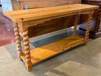Nautral Sturdy Twist Leg Sofa Table