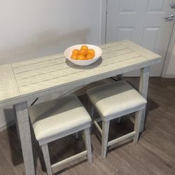 Counter Height, Three-Piece Bistro Table Set