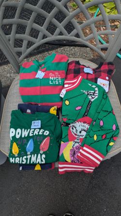 Lot of 4 Kids Christmas Sweaters and Tops