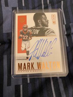 Mark Walton Auto Numbered /50