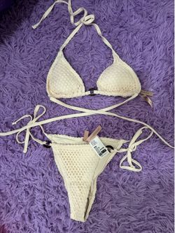 White bikini set