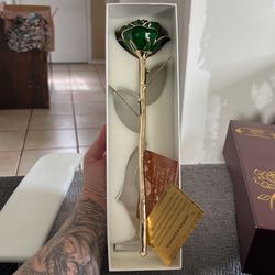 Glass Rose Green