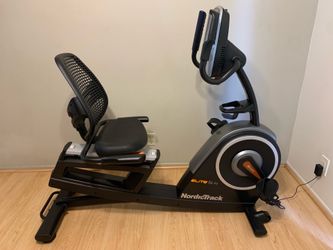 NordicTrack Elite 5.4 Recumbent Bike Sit-Down Exercise Cycling Workout Bicycle Fitness Indoor Trainer