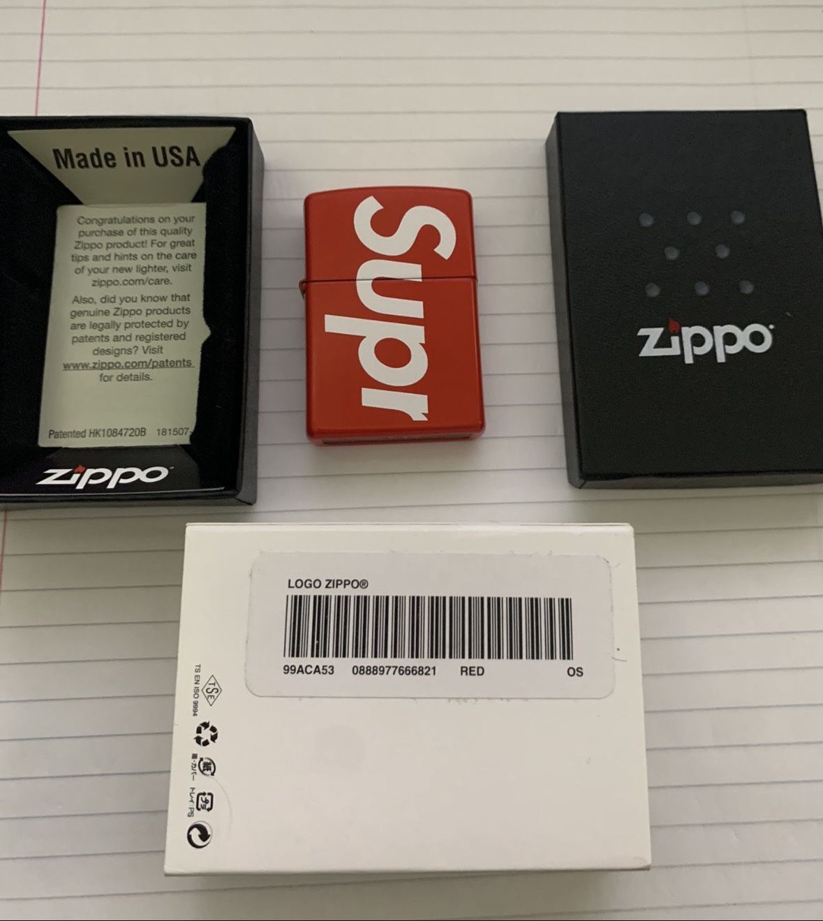 Supreme 2021 Zippo Lighter