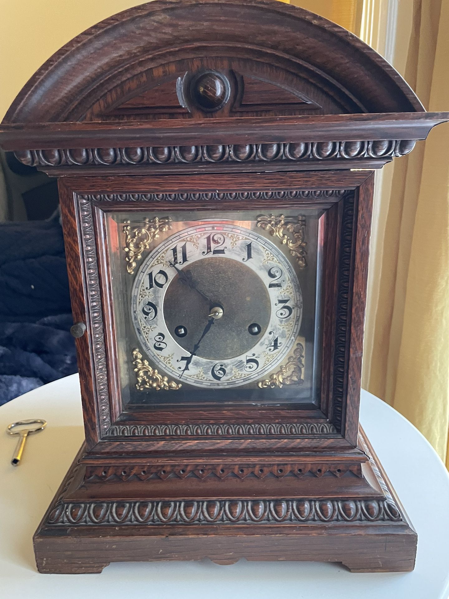 Old German Oak Clock