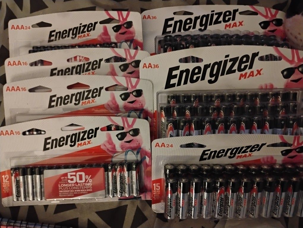 Brand New Energizer MAX  Batteries AA & AAA