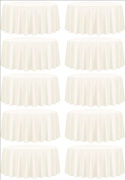Table cloth IVORY 90' 10CT
