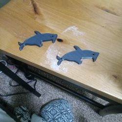 3D Printed Shark Bottle Openers. 