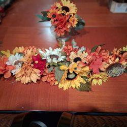 12 Centerpieces and1 Summer Backdrop Swag