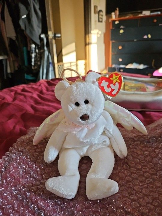 Beanie Babies Halo Bear Rare
