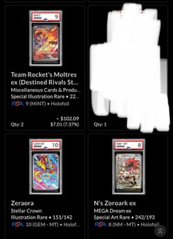 Pokemon slabs